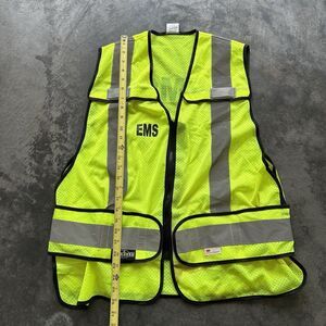 Size M-XL Galls EMS High Vis Safety Vest Yellow Gray Reflective USED SHIPS ASAP